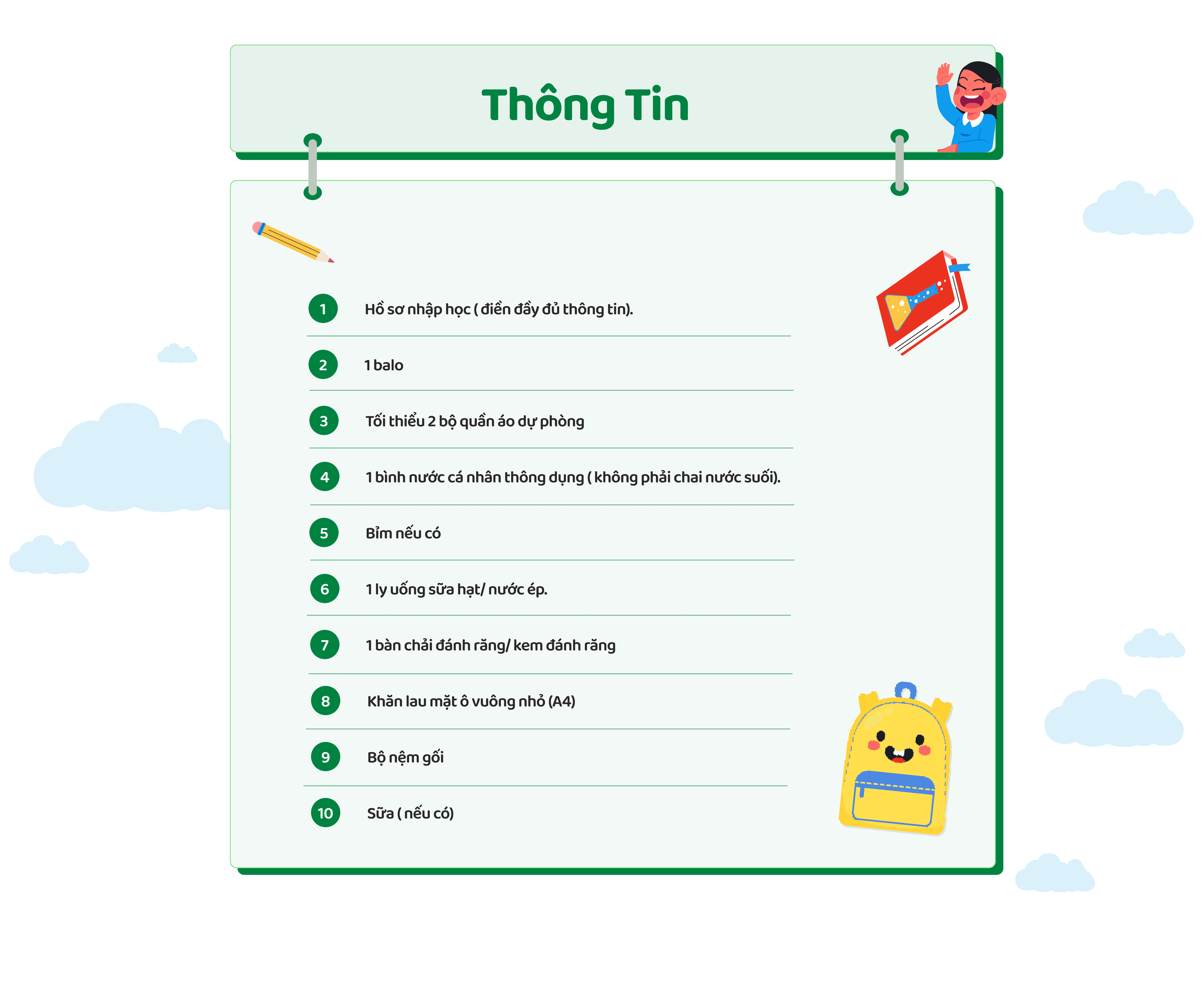 Thông tin Lớp Cả Ngày